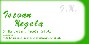 istvan megela business card